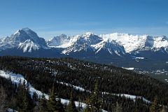 37 Mount Temple, Mount Hungabee, Sheol Mountain, Haddo Peak and Mount Aberdeen, Fairview Mountain, Mount Victoria, Mount Whyte and Niblock From Lake Louise Larch Ski Area